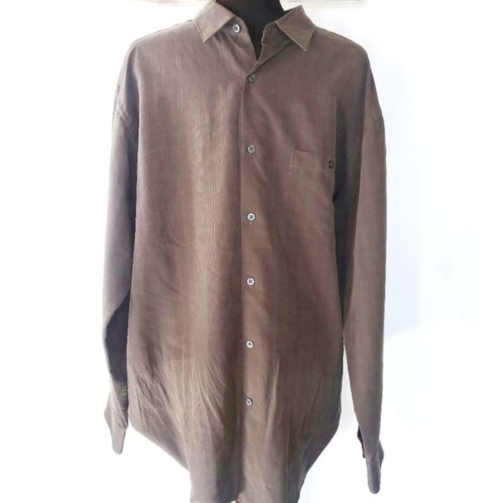 Glenn check print casual button up shirt (0714)